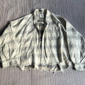 R13 flannel plaid shirt